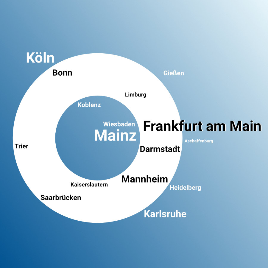 Asbestsanierung RheinMain - Hier arbeiten wir